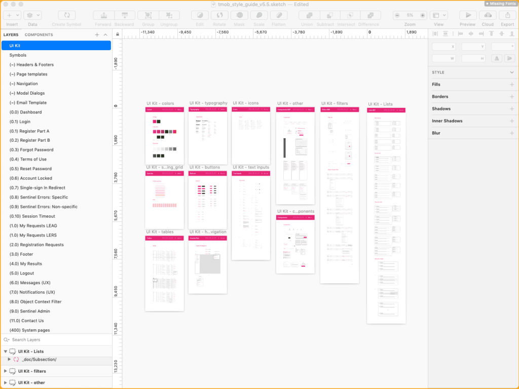 T-Mobile Sentinel UI Design
