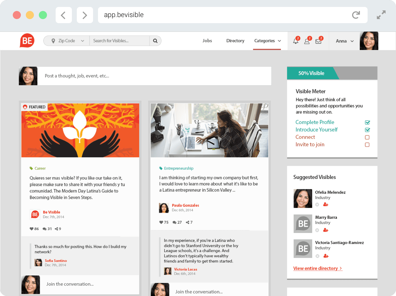 BeVisible Product Design